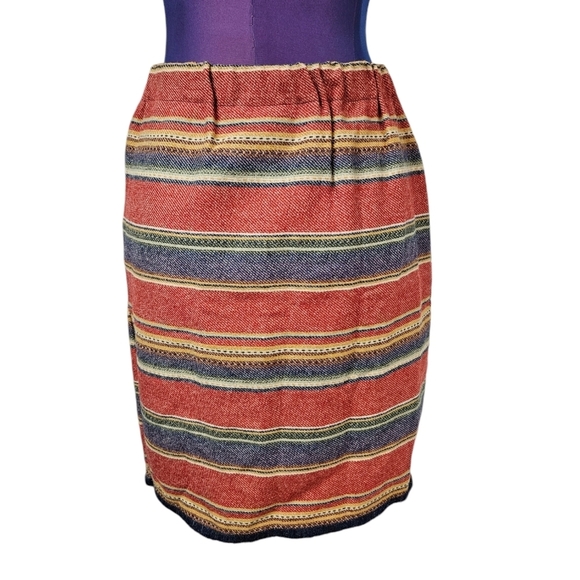 Vintage Woolrich Striped Southwestern Wrap Blanket Skirt Size Small Women's U40 - Picture 5 of 8